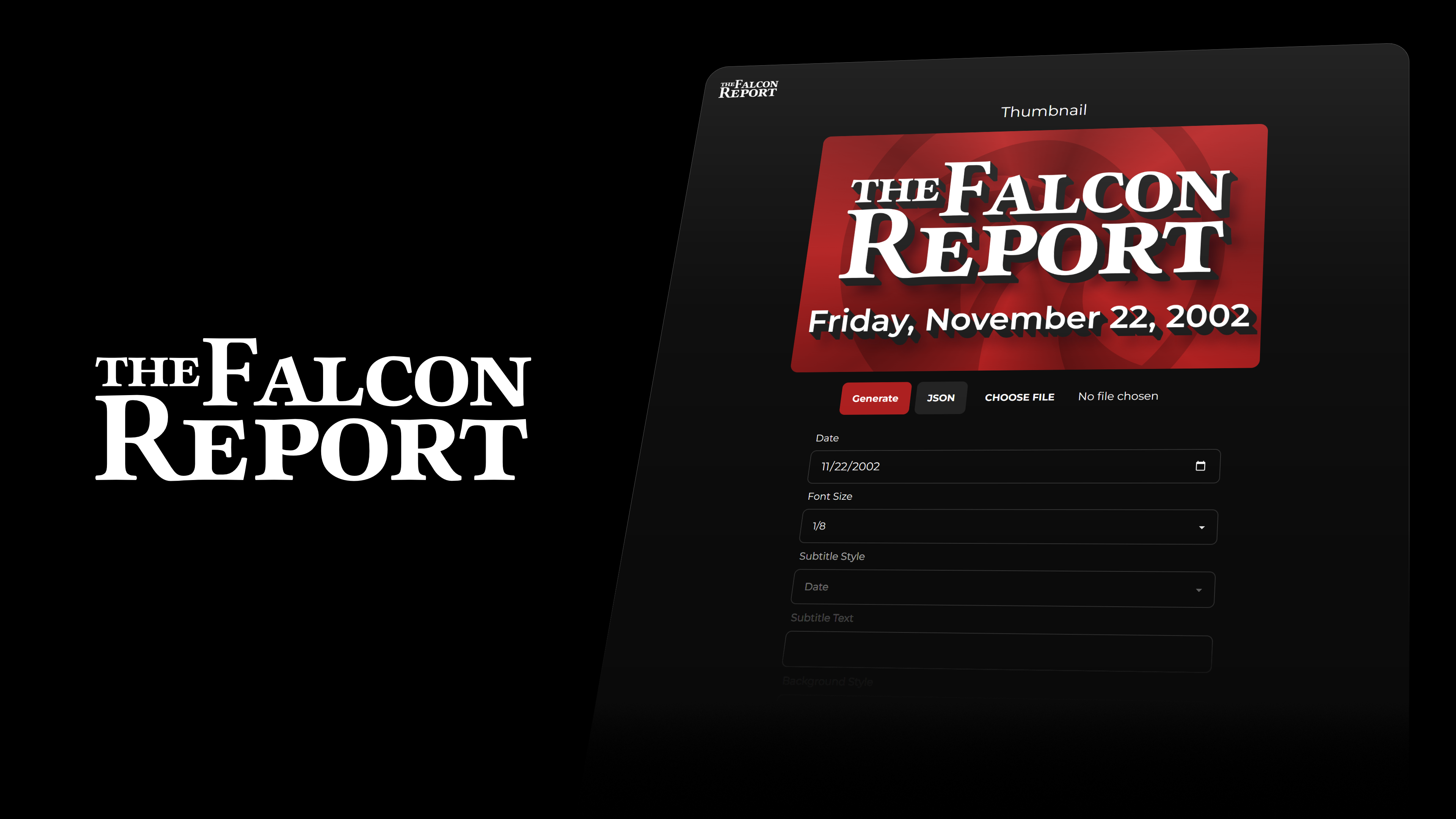Falcon Report Graphics